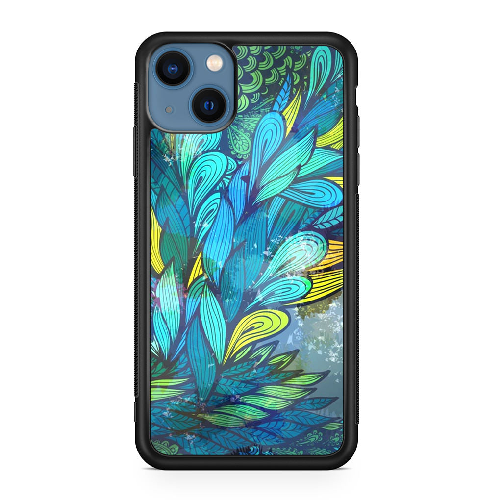 Colorful Art in Blue iPhone 13 / 13 mini Case