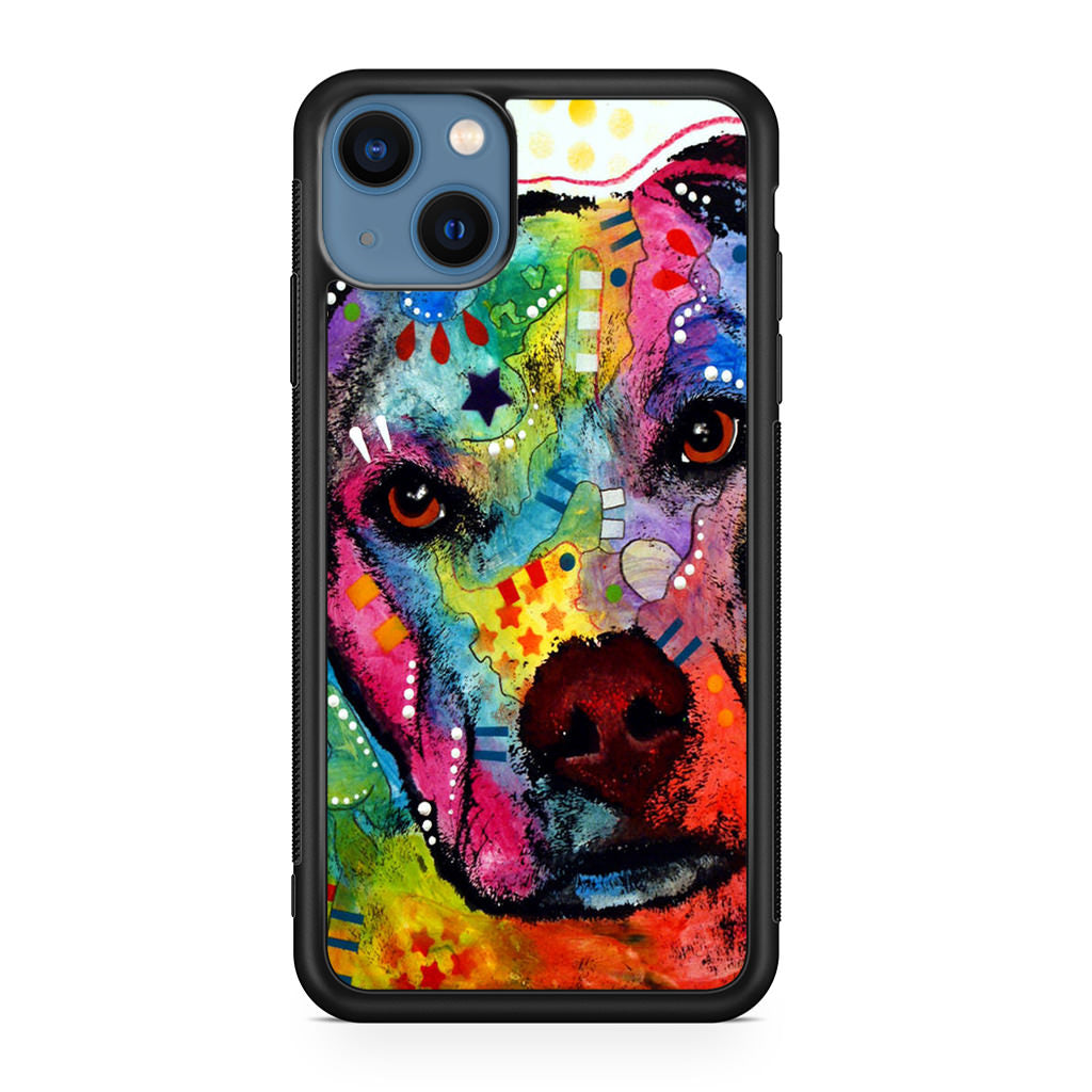 Pitbull Love Painting iPhone 13 / 13 mini Case