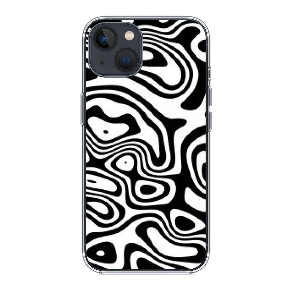 Abstract Black and White Background iPhone 13 / 13 mini Case