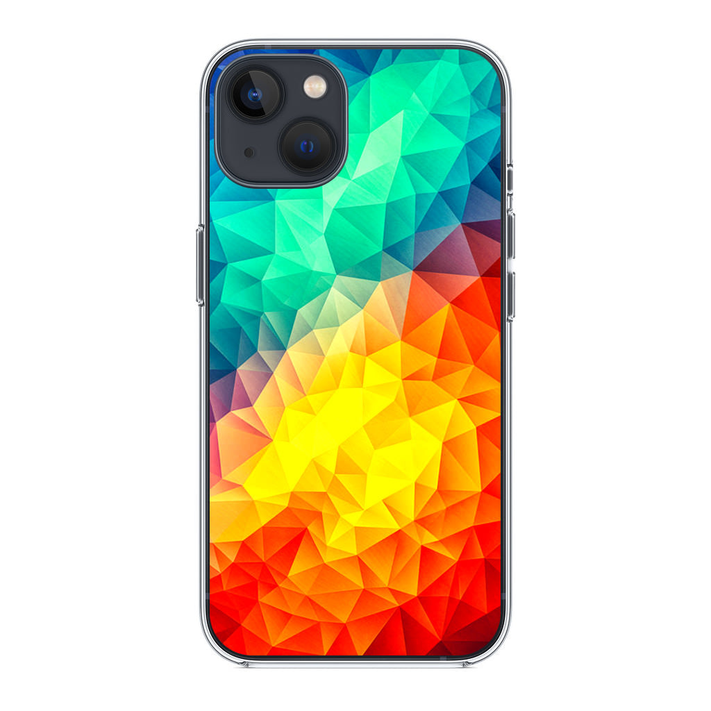 Abstract Multicolor Cubism Painting iPhone 13 / 13 mini Case