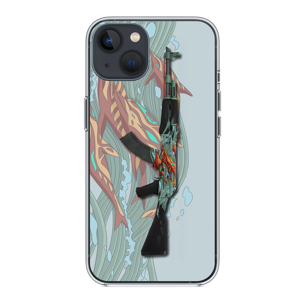 AK-47 Aquamarine Revenge iPhone 13 / 13 mini Case