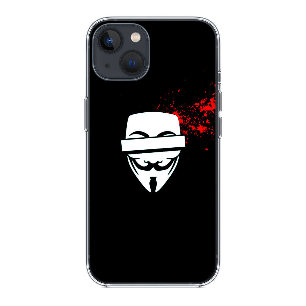 Anonymous Blood Splashes iPhone 13 / 13 mini Case