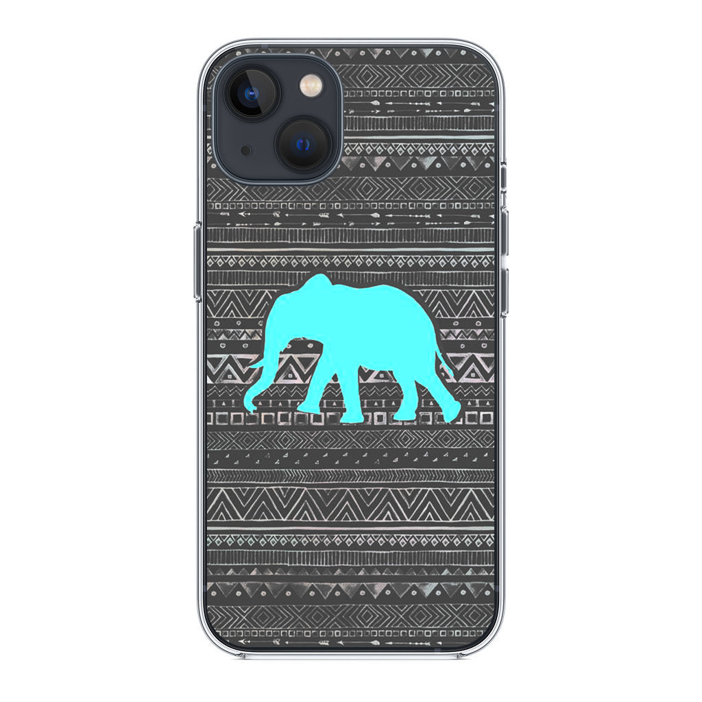 Aztec Elephant Turquoise iPhone 13 / 13 mini Case