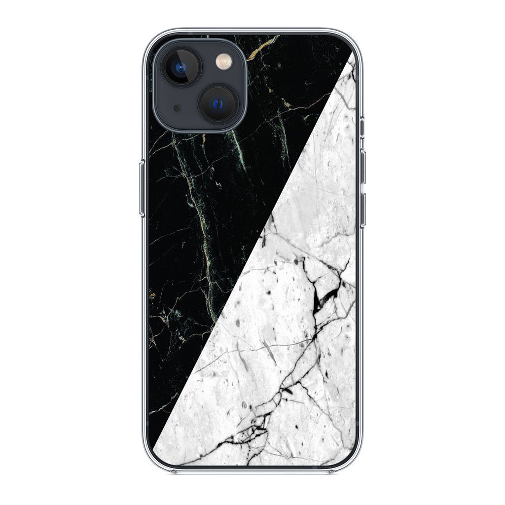 B&W Marble iPhone 13 / 13 mini Case