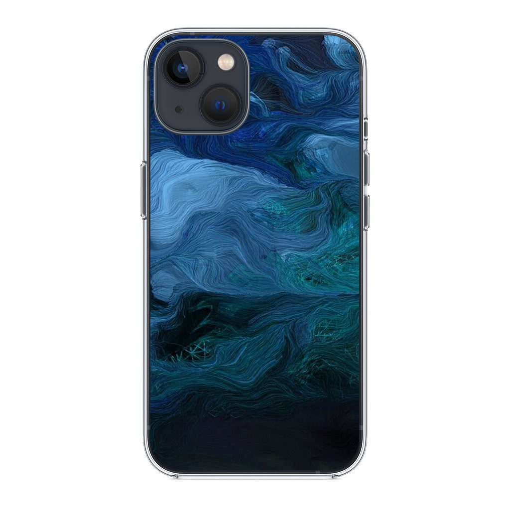 Blue Abstract Art iPhone 13 / 13 mini Case
