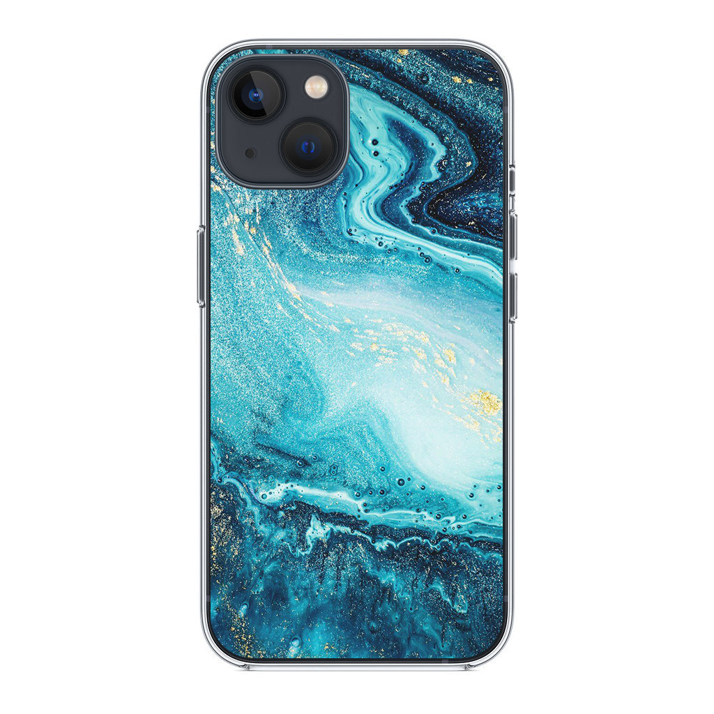 Blue Water Glitter iPhone 13 / 13 mini Case