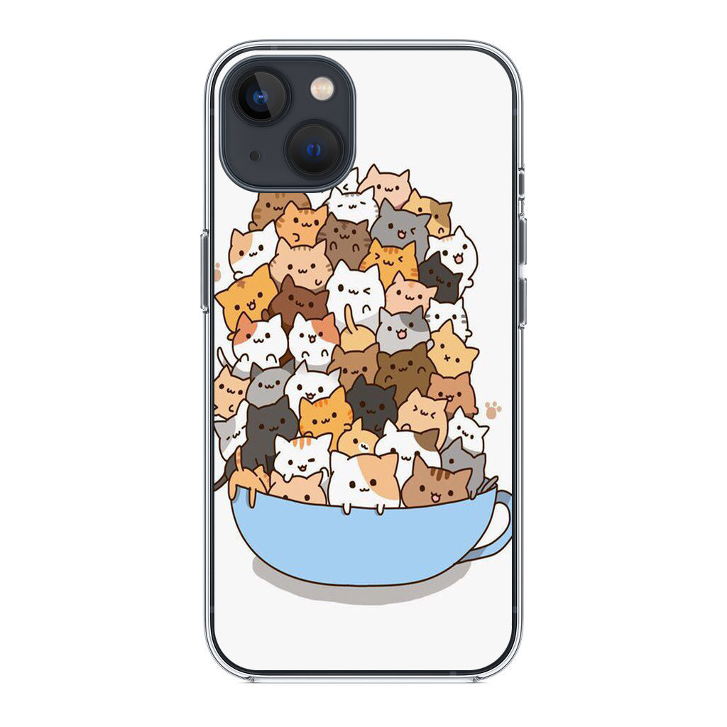 Cats on A Bowl iPhone 13 / 13 mini Case