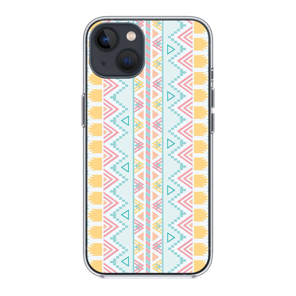 Peach Aztec Pattern iPhone 13 / 13 mini Case