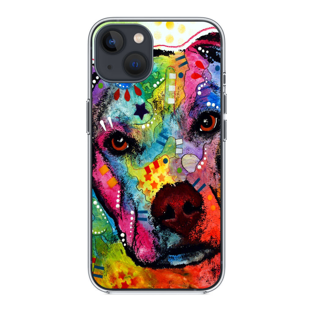 Pitbull Love Painting iPhone 13 / 13 mini Case