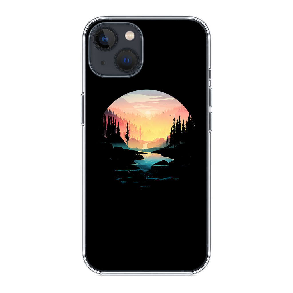 River Path at Dusk iPhone 13 / 13 mini Case
