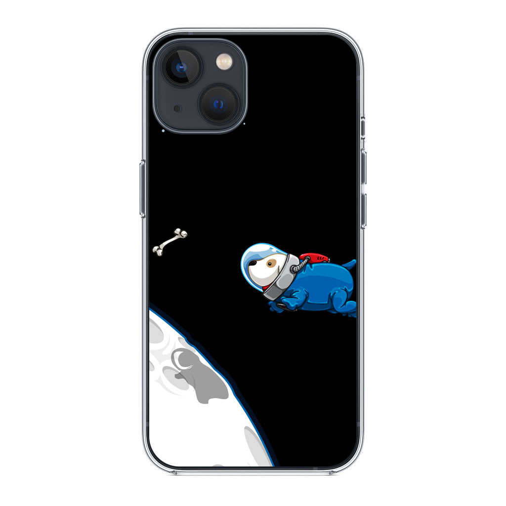 Space Dog Chasing A Bone iPhone 13 / 13 mini Case