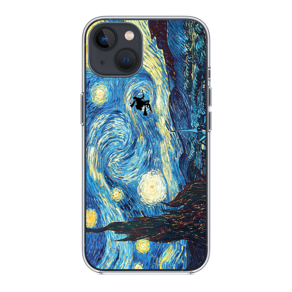Witch on The Starry Night Sky iPhone 13 / 13 mini Case