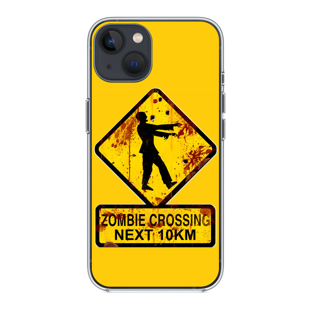 Zombie Crossing Sign iPhone 13 / 13 mini Case