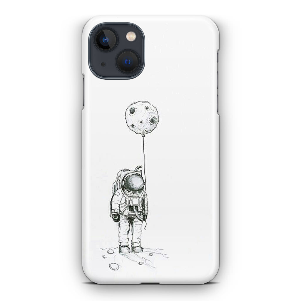 Astronaut Moon Balloon iPhone 13 / 13 mini Case