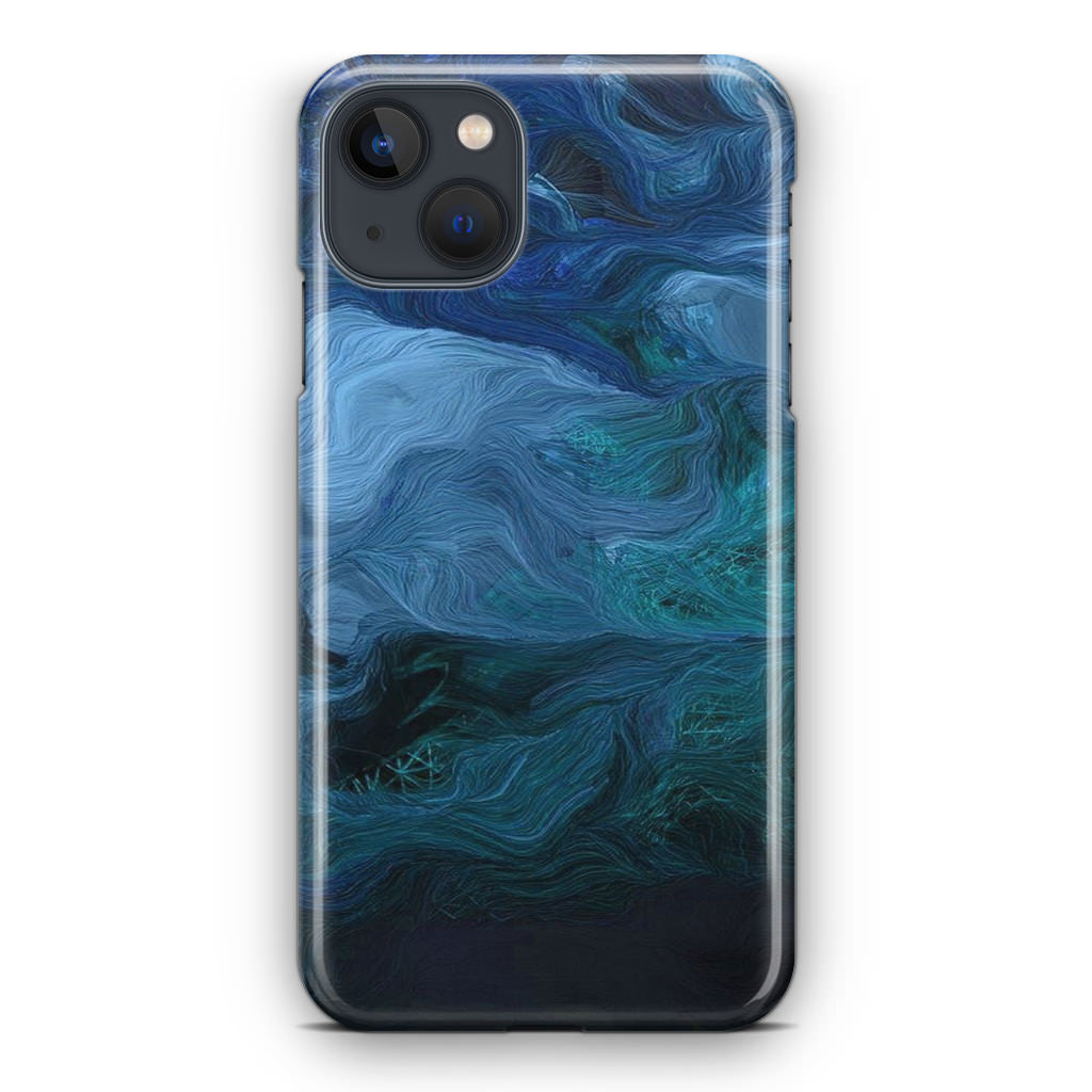 Blue Abstract Art iPhone 13 / 13 mini Case