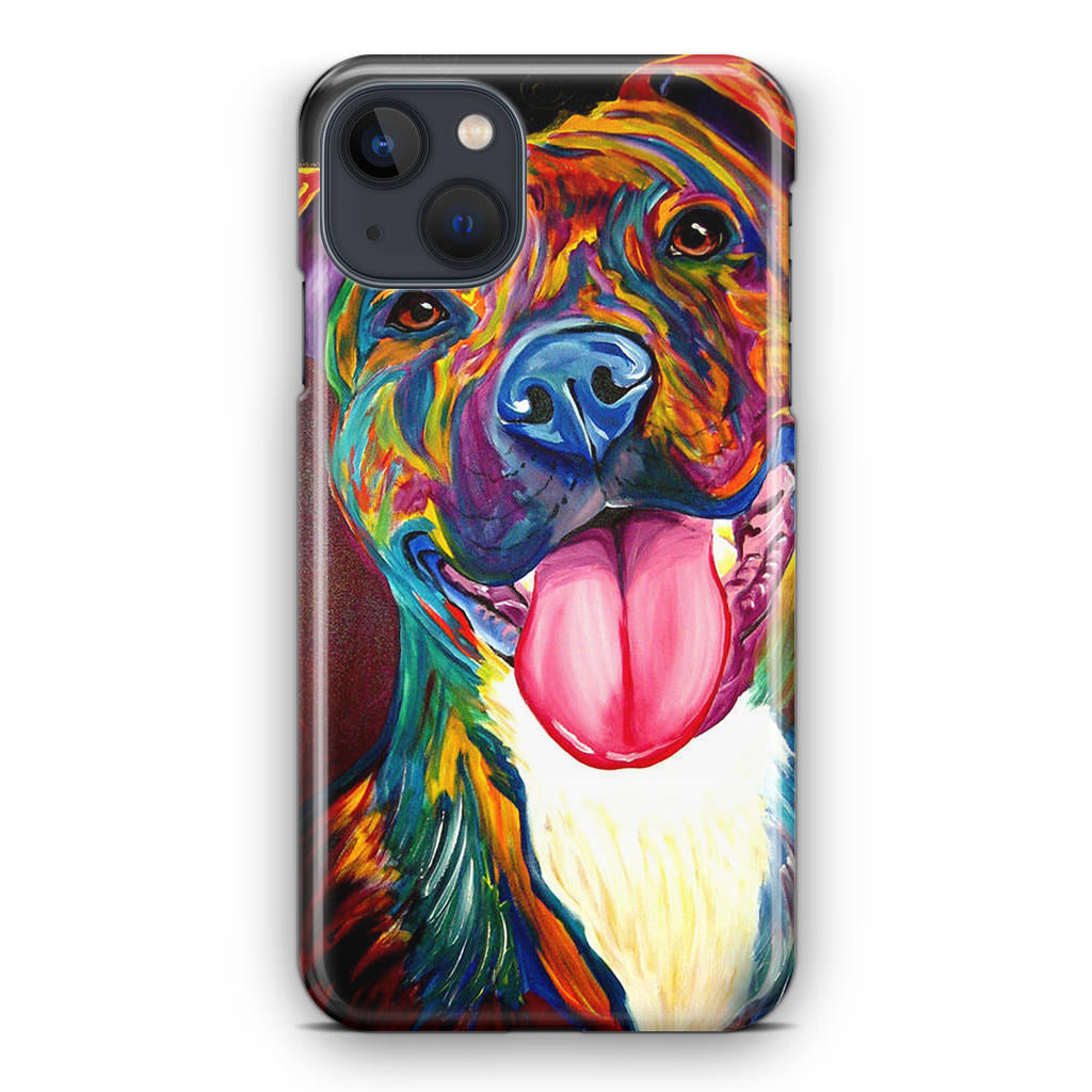 Pitbull Painting Art iPhone 13 / 13 mini Case
