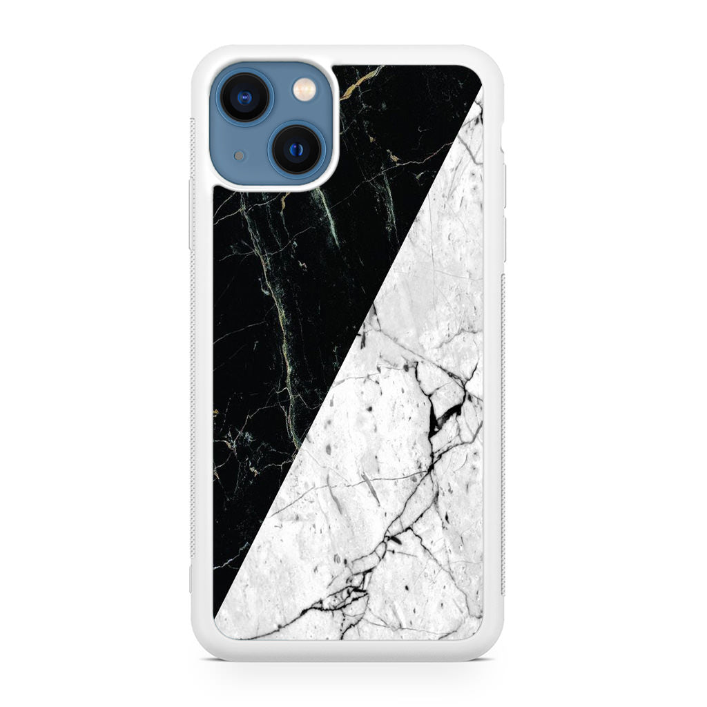 B&W Marble iPhone 13 / 13 mini Case