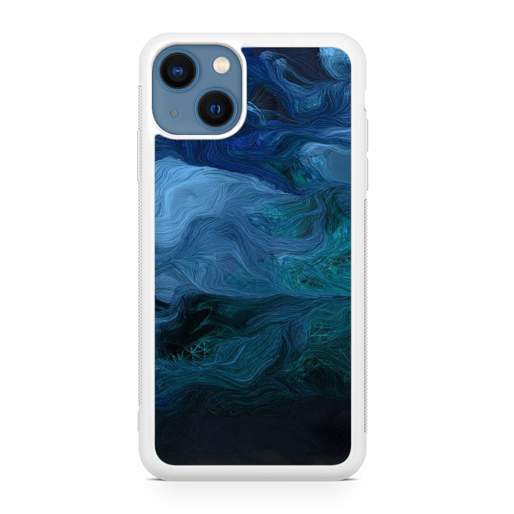 Blue Abstract Art iPhone 13 / 13 mini Case