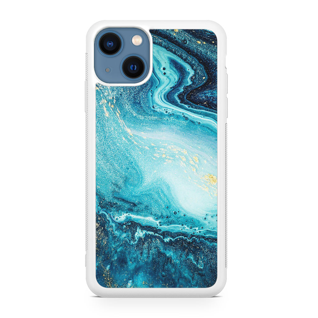 Blue Water Glitter iPhone 13 / 13 mini Case