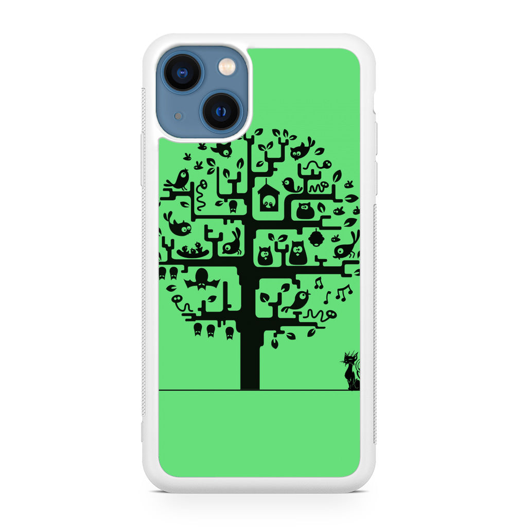 Cat Tree iPhone 13 / 13 mini Case