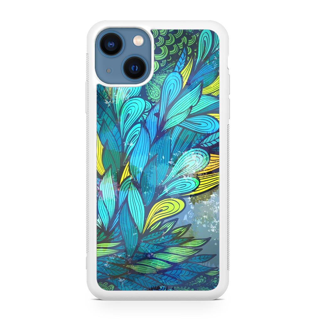 Colorful Art in Blue iPhone 13 / 13 mini Case