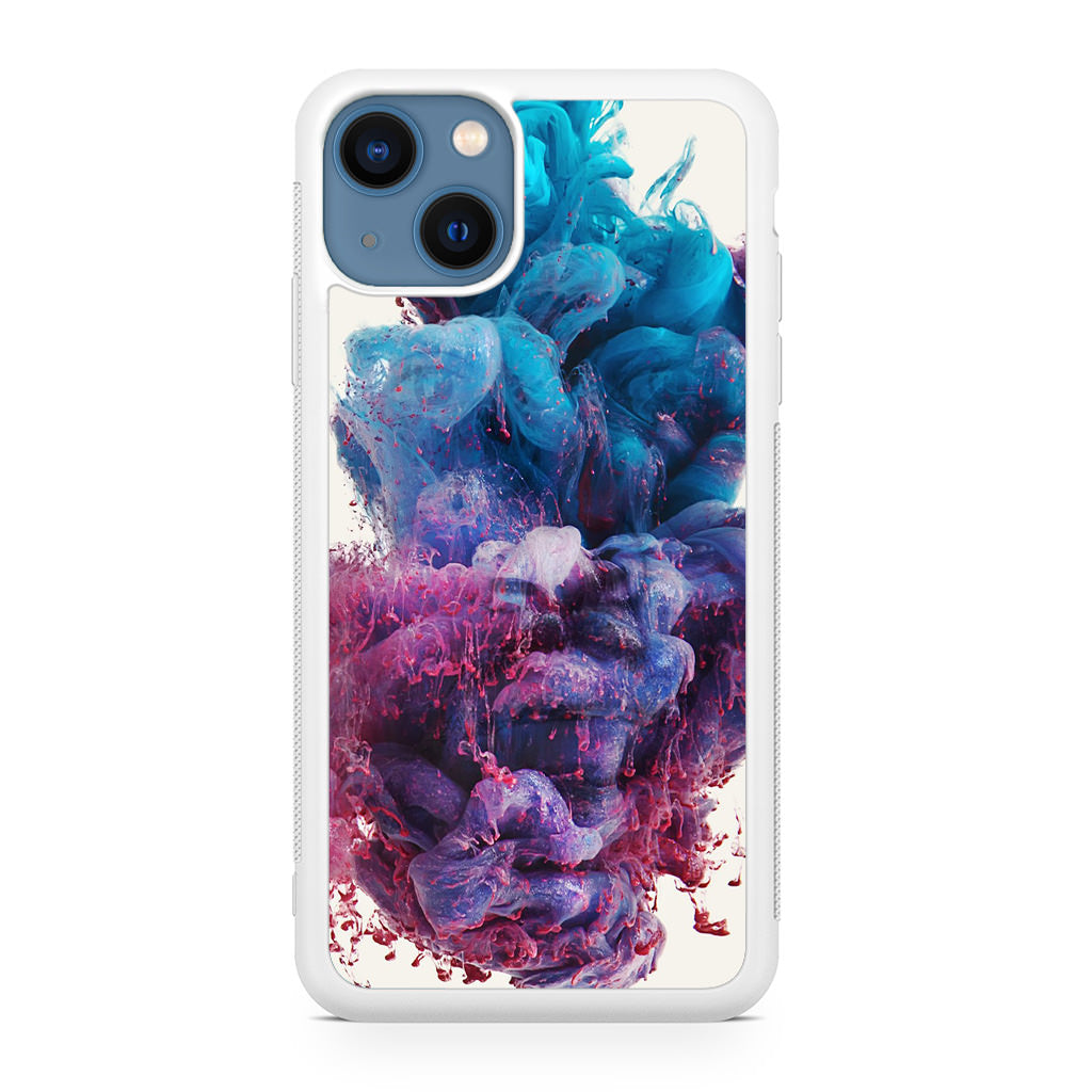 Colorful Dust Art on White iPhone 13 / 13 mini Case