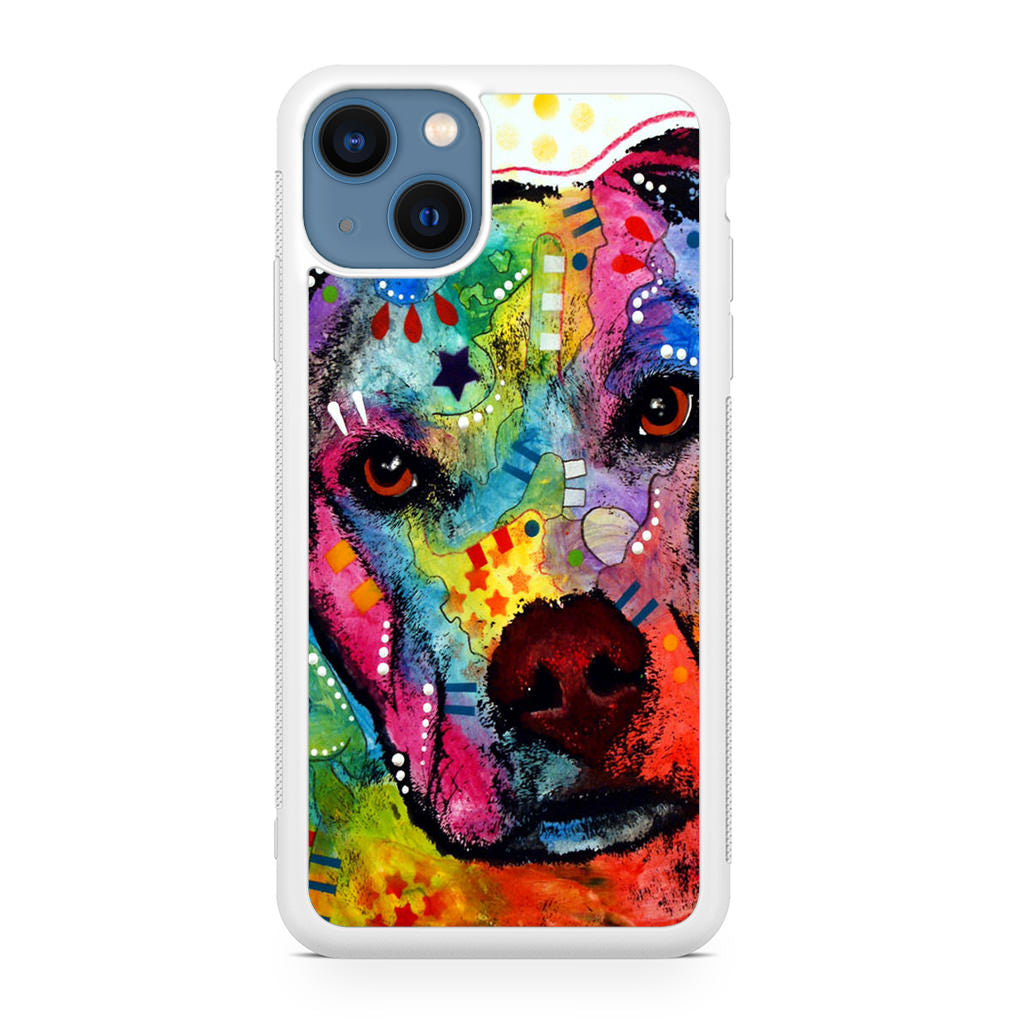 Pitbull Love Painting iPhone 13 / 13 mini Case
