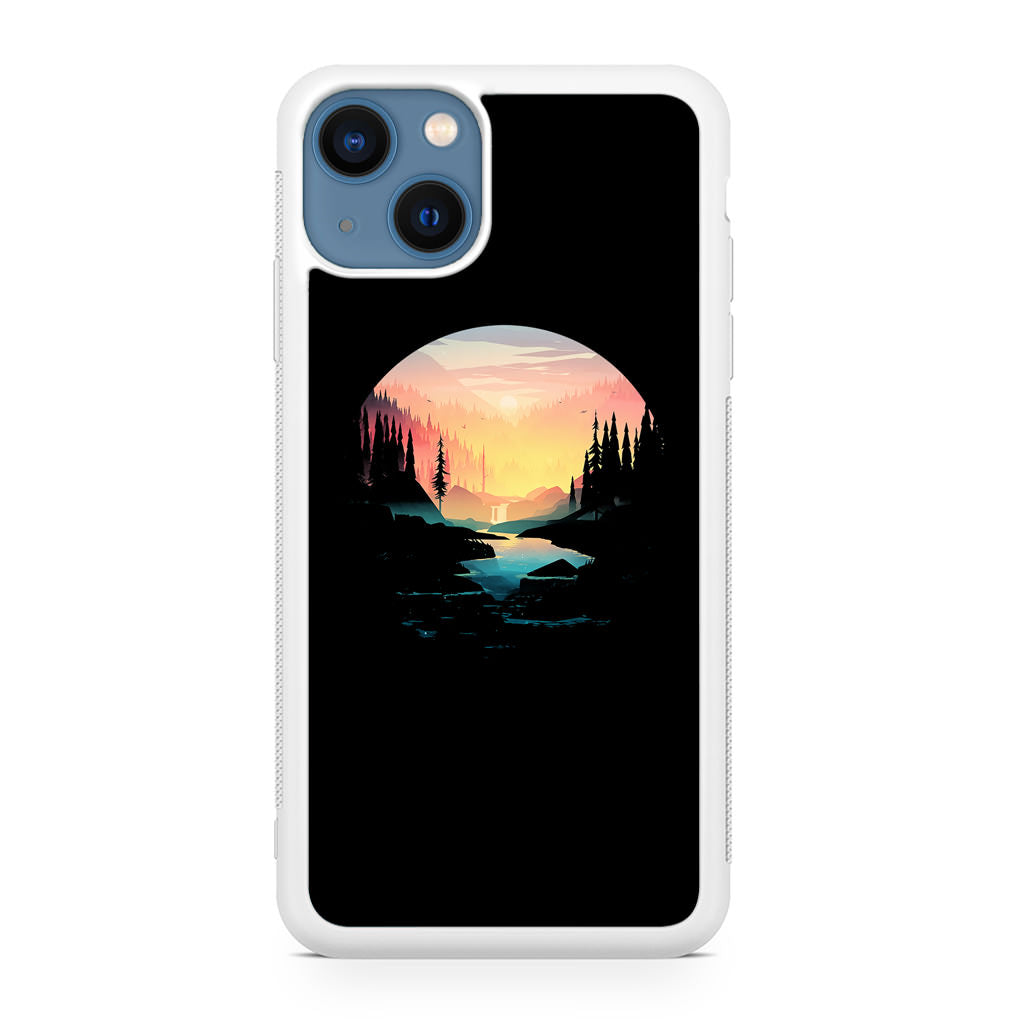 River Path at Dusk iPhone 13 / 13 mini Case