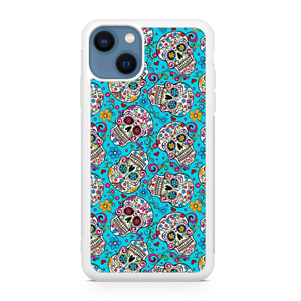 Skull Floral Sugar iPhone 13 / 13 mini Case