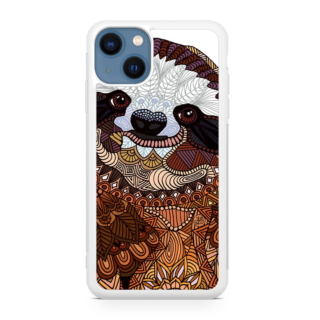 Sloth Ethnic Pattern iPhone 13 / 13 mini Case