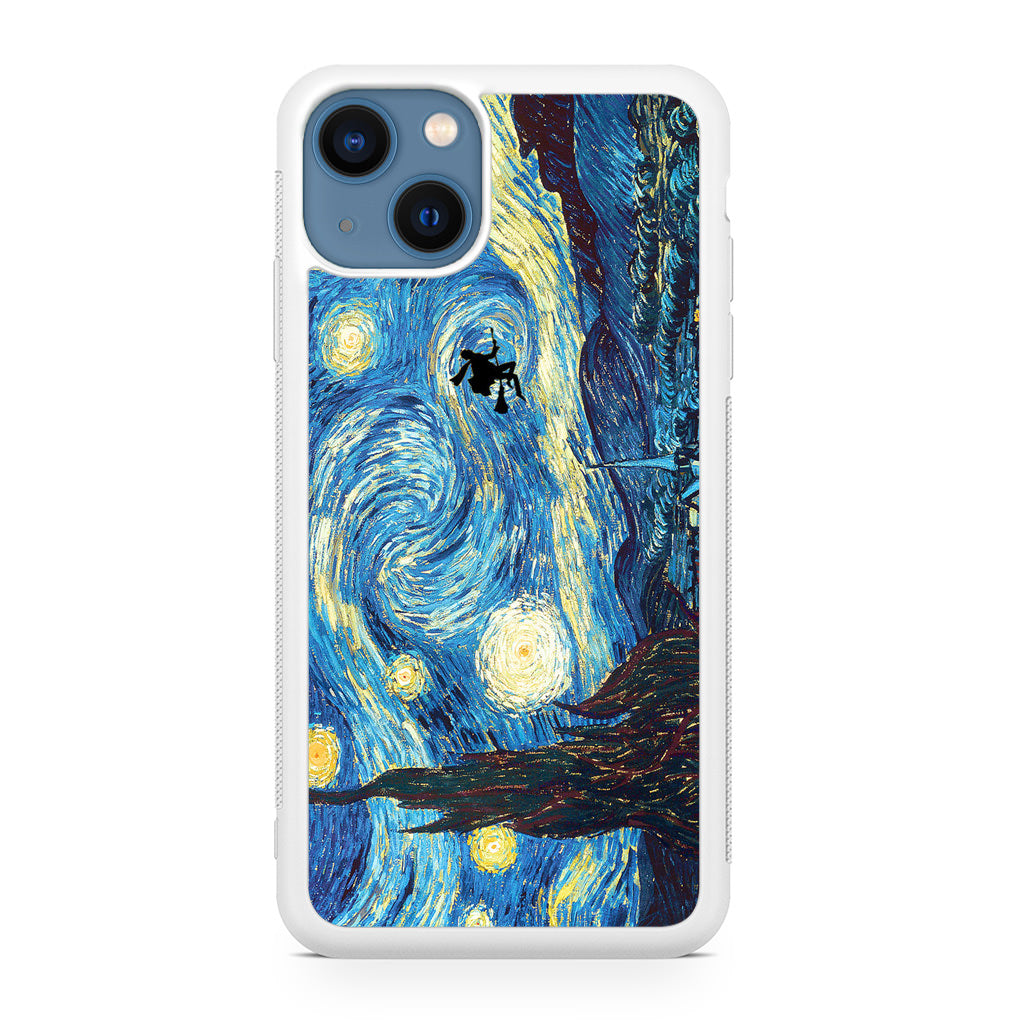 Witch on The Starry Night Sky iPhone 13 / 13 mini Case