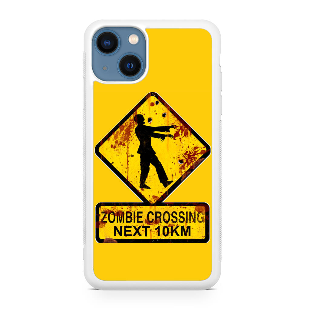 Zombie Crossing Sign iPhone 13 / 13 mini Case