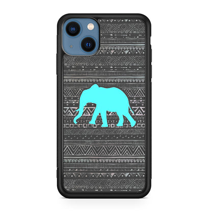 Aztec Elephant Turquoise iPhone 13 / 13 mini Case