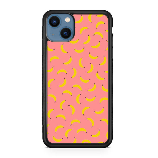 Bananas Fruit Pattern Pink iPhone 13 / 13 mini Case
