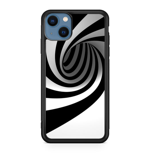 Black and White Twist iPhone 13 / 13 mini Case