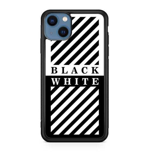 Black White Stripes iPhone 13 / 13 mini Case