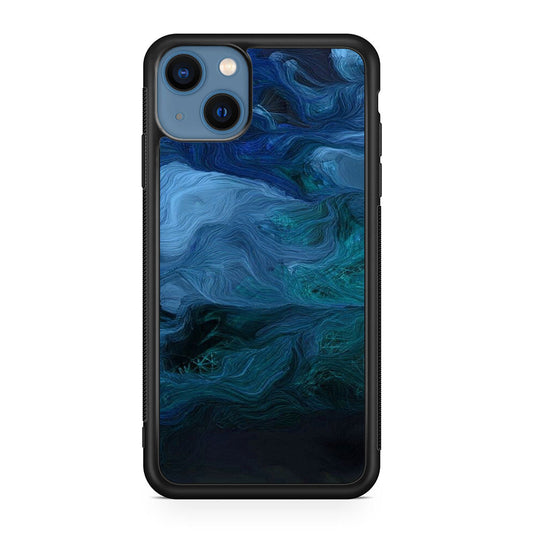 Blue Abstract Art iPhone 13 / 13 mini Case