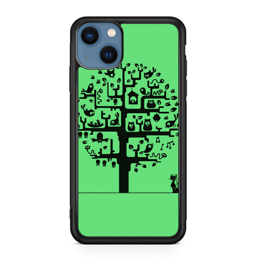 Cat Tree iPhone 13 / 13 mini Case