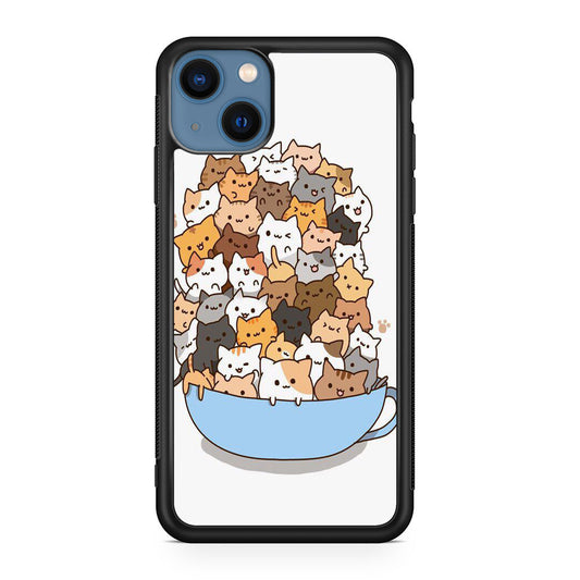 Cats on A Bowl iPhone 13 / 13 mini Case