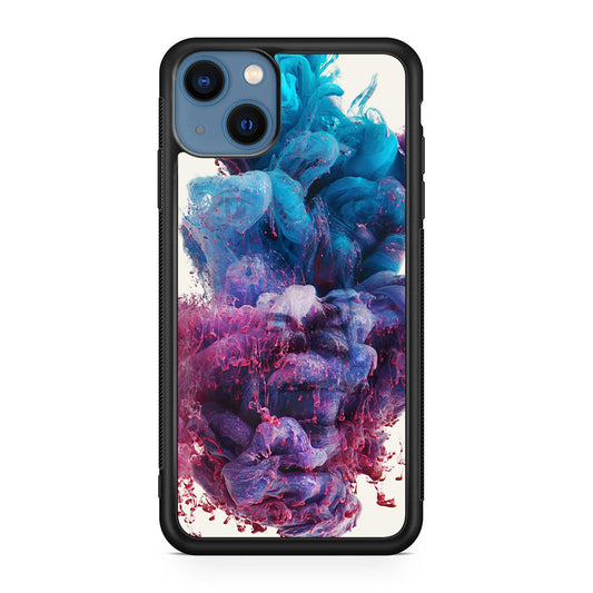Colorful Dust Art on White iPhone 13 / 13 mini Case