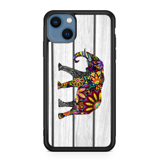 Colorful Elephant Flower iPhone 13 / 13 mini Case