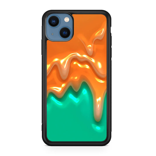 Orange Paint Dripping iPhone 13 / 13 mini Case