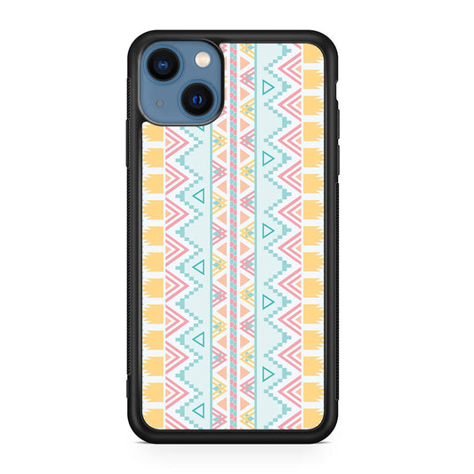 Peach Aztec Pattern iPhone 13 / 13 mini Case