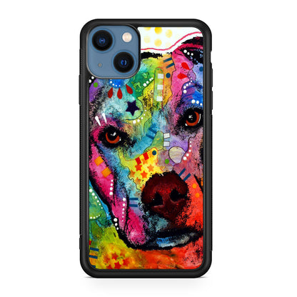 Pitbull Love Painting iPhone 13 / 13 mini Case