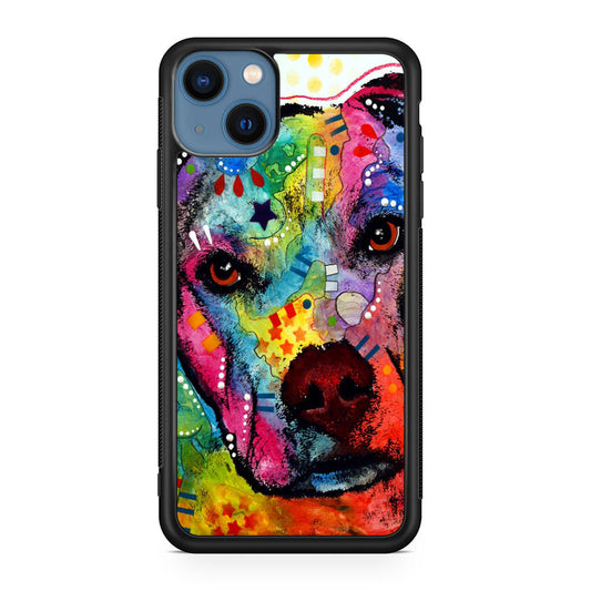 Pitbull Love Painting iPhone 13 / 13 mini Case