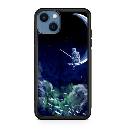 Tardis Walking To The Moon iPhone 13 / 13 mini Case