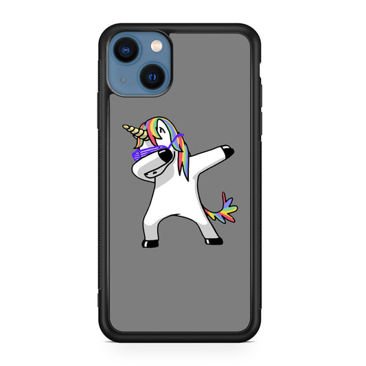 Unicorn Dabbing Grey iPhone 13 / 13 mini Case