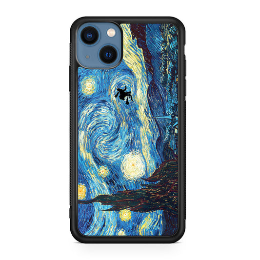 Witch on The Starry Night Sky iPhone 13 / 13 mini Case