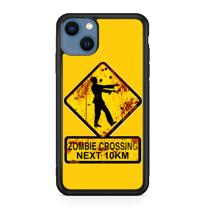 Zombie Crossing Sign iPhone 13 / 13 mini Case