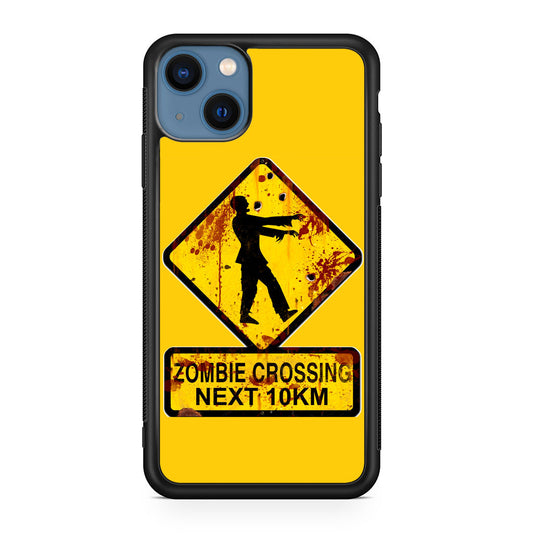 Zombie Crossing Sign iPhone 13 / 13 mini Case